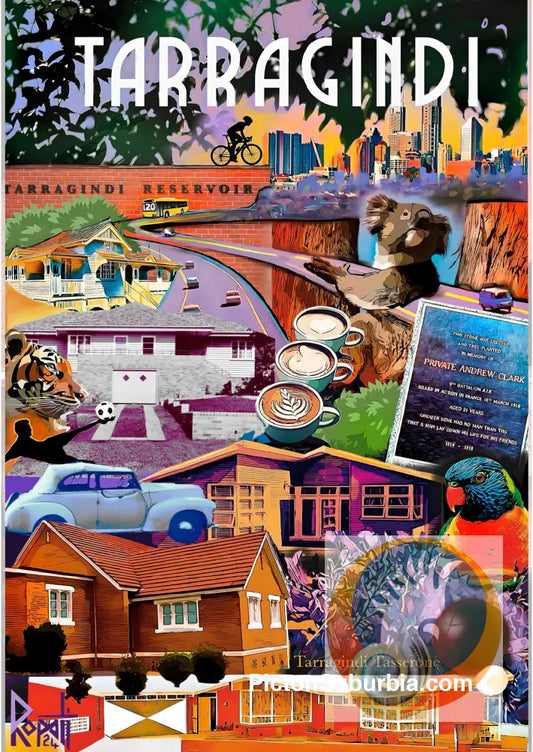 Tarragindi Suburb Postcard / Set of 5/ A6 or A5 / A6 Standard - Postcard