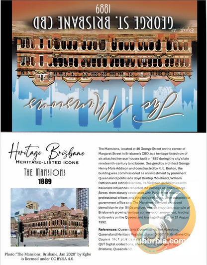 The Mansions: Brisbane CBD - Greeting Card Pack/ Set of 5 - greeting Card