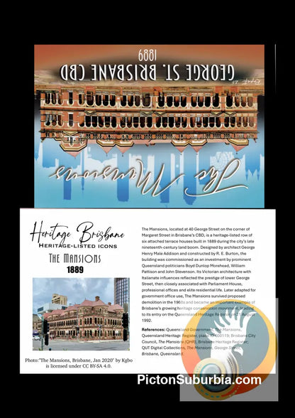 The Mansions: Brisbane CBD - Greeting Card Pack/ Set of 5 - greeting Card