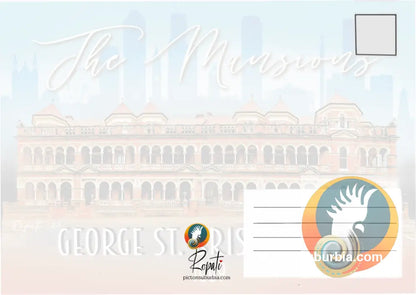 The Mansions - Postcard: (A6 Standard or A5 Larger Card / Set of 5) - Postcard