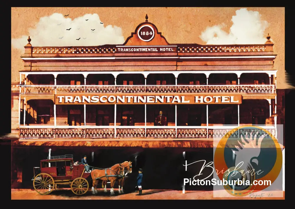 Transcontinental Hotel: 1889: Brisbane CBD - Tee - T-shirt