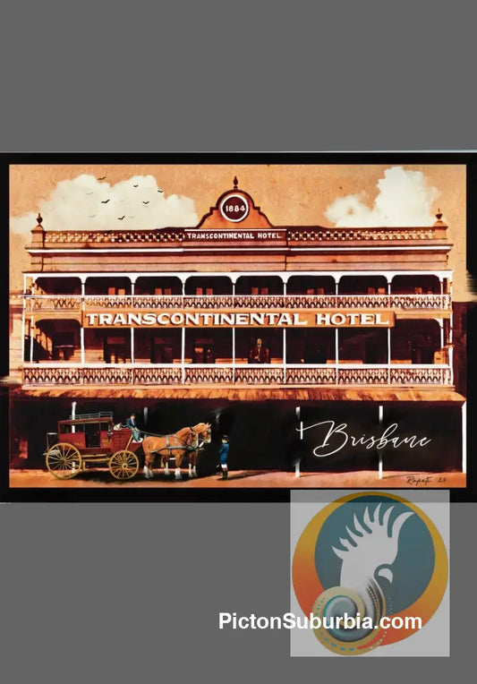 Brisbane CBD: Transcontinental Hotel Postcard Pack / Set of 5 - Physical good