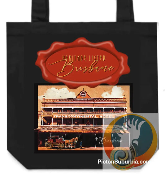 Transcontinental Hotel: Brisbane CBD - Tote - Black - Physical good