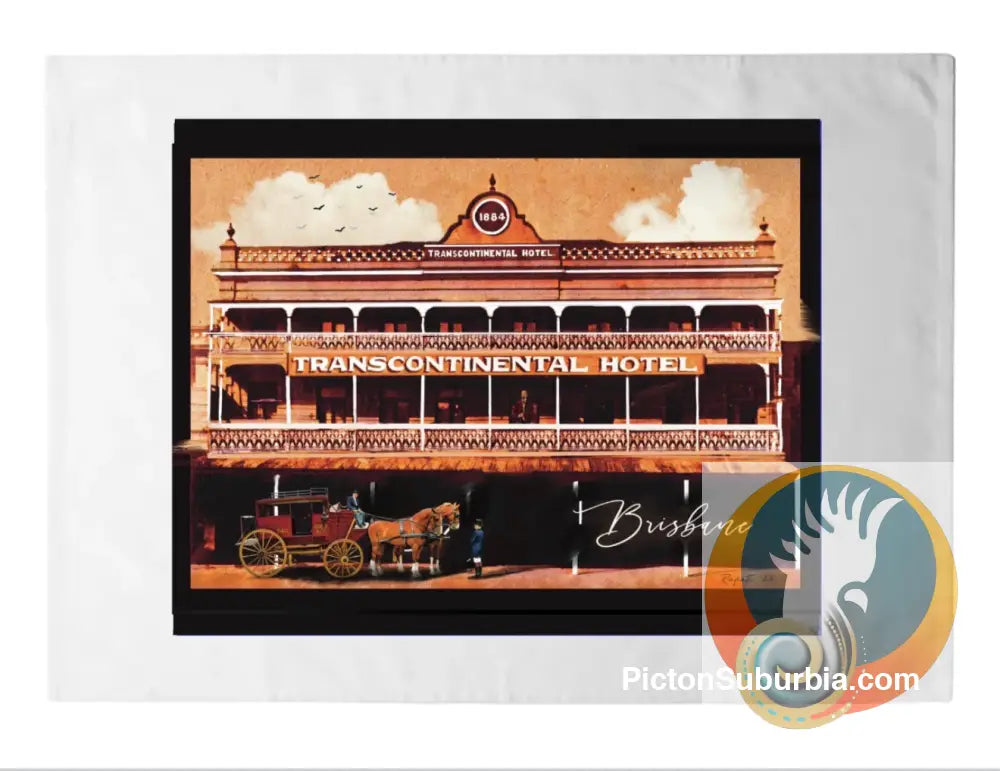 Transcontinental Hotel: Brisbane -Tea Towel - Physical good