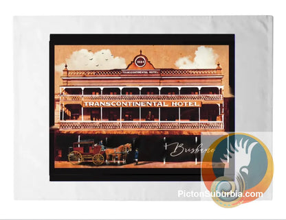 Transcontinental Hotel: Brisbane -Tea Towel - Physical good