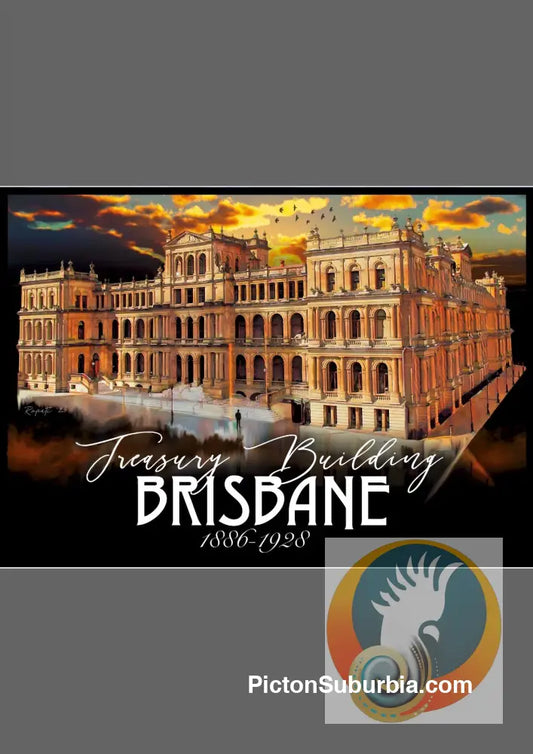 Brisbane CBD: Treasury Building Art print - Physical good