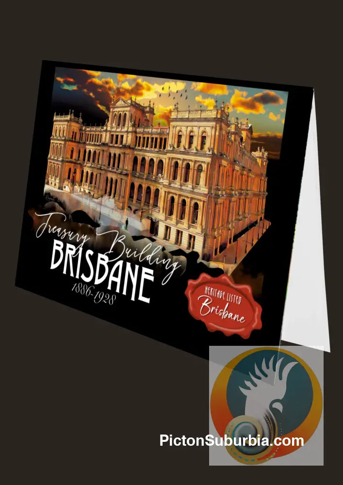 Treasury Building: Brisbane CBD: - Greeting card Pack / Set of 5 - greeting Card