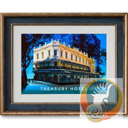 Brisbane CBD: Treasury Hotel 1887 Art print - Physical good