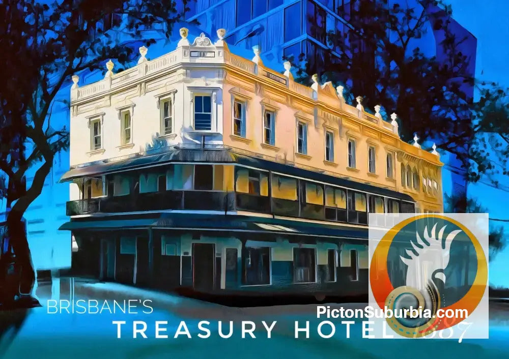 Treasury Hotel: Brisbane CBD -Tote - Black - ToteBag