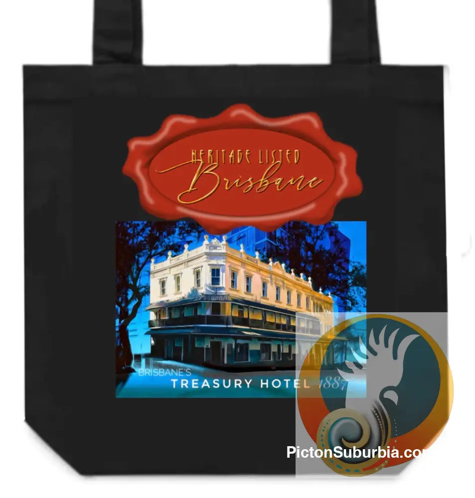 Treasury Hotel: Brisbane CBD -Tote - Black - ToteBag