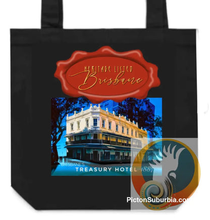 Treasury Hotel: Brisbane CBD -Tote - Black - ToteBag