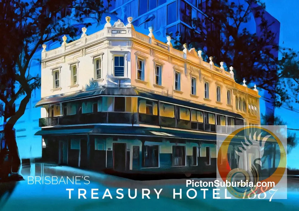 Treasury Hotel: Brisbane CBD -Tote - Black - ToteBag