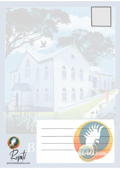 Bulimba: Uniting Church 1866 Postcard: (A6 Standard or A5 Larger Card / Set of 5) - Postcard
