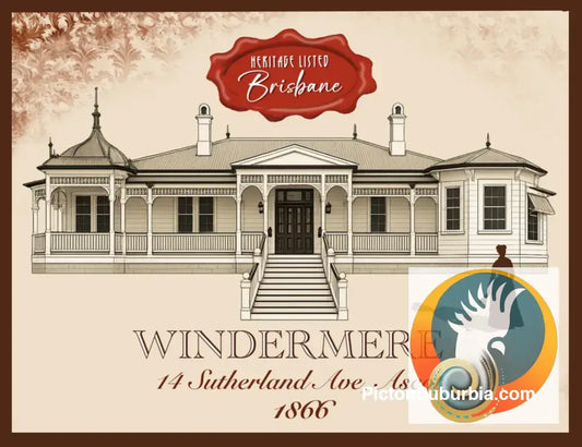Windermere: Ascot Heritage Listed - Art Print - A3 / Cropped - Art Print