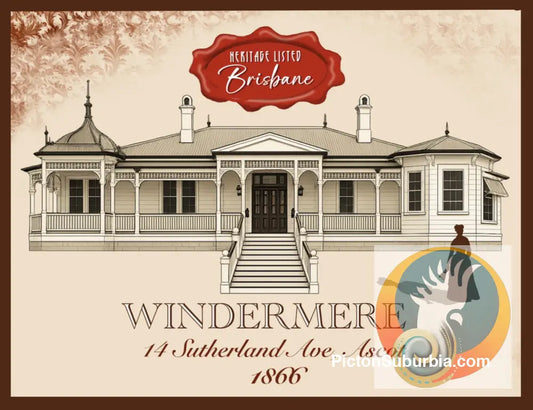 Windermere: Ascot Heritage Listed - Art Print - A3 / Cropped - Art Print