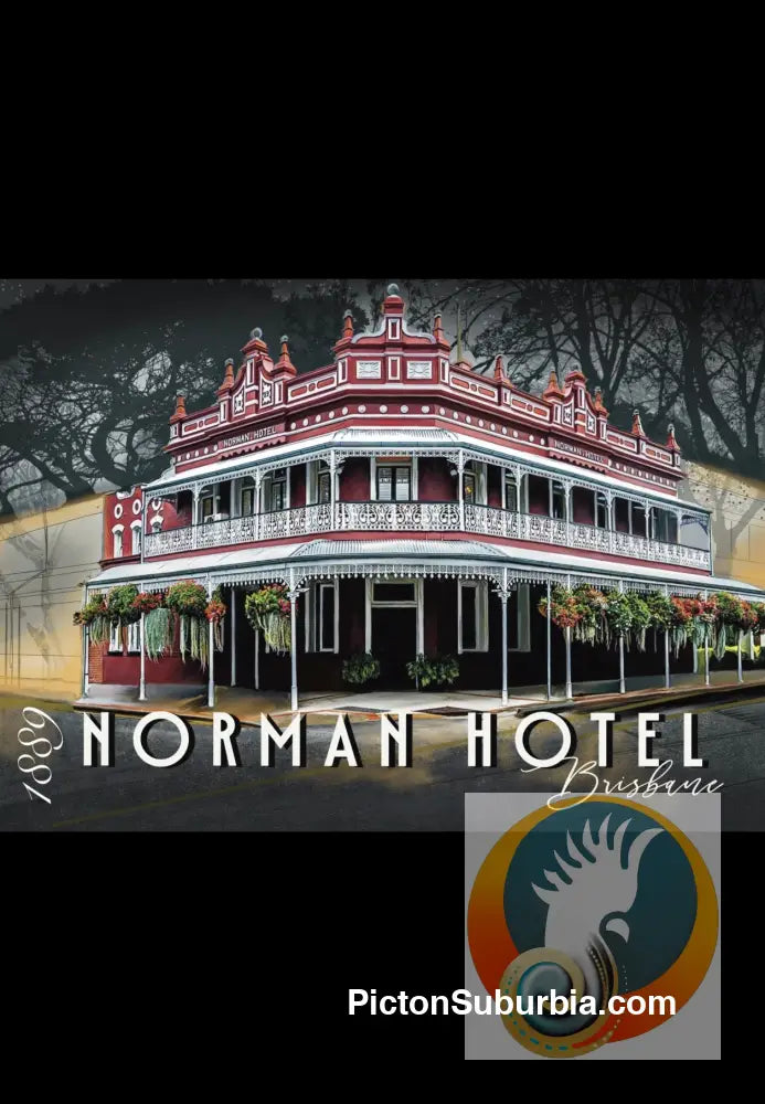 Woolloongabba: Norman Hotel 1884 Art print - Art Print