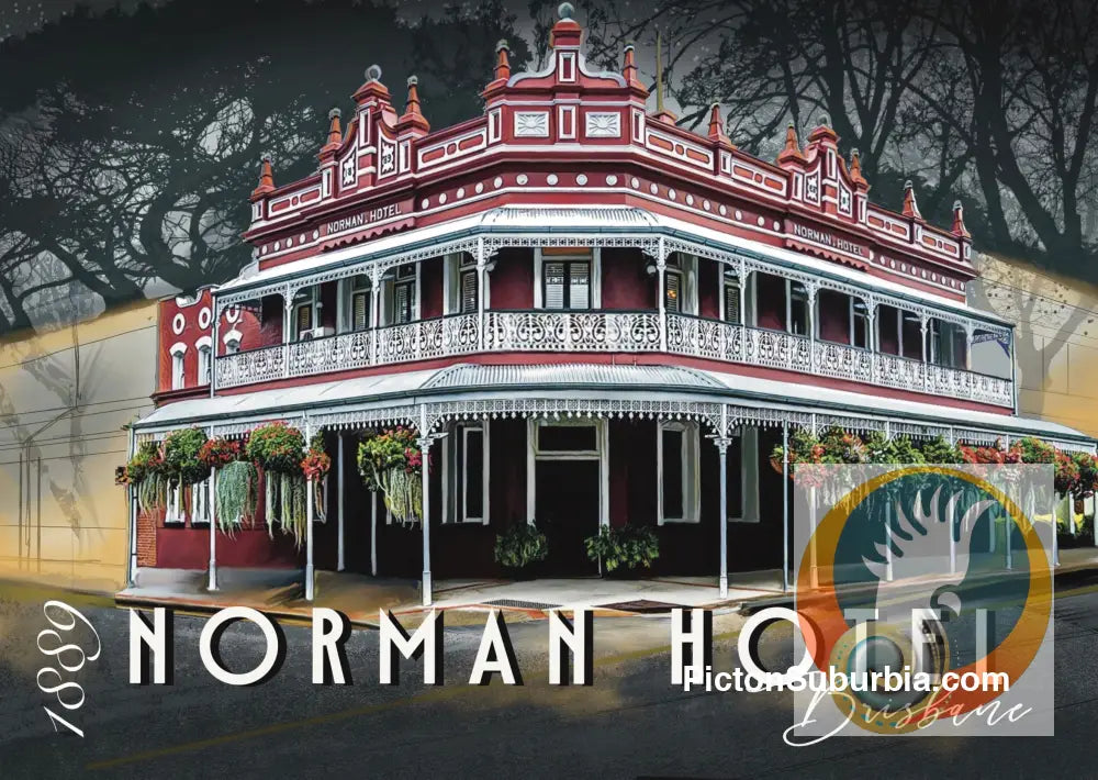 Woolloongabba: Norman Hotel 1884 Art print - A3 - Art Print