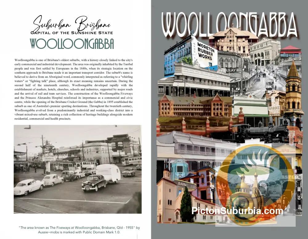 Woolloongabba Suburb - Greeting card Pack / Set of 5 - greeting Card