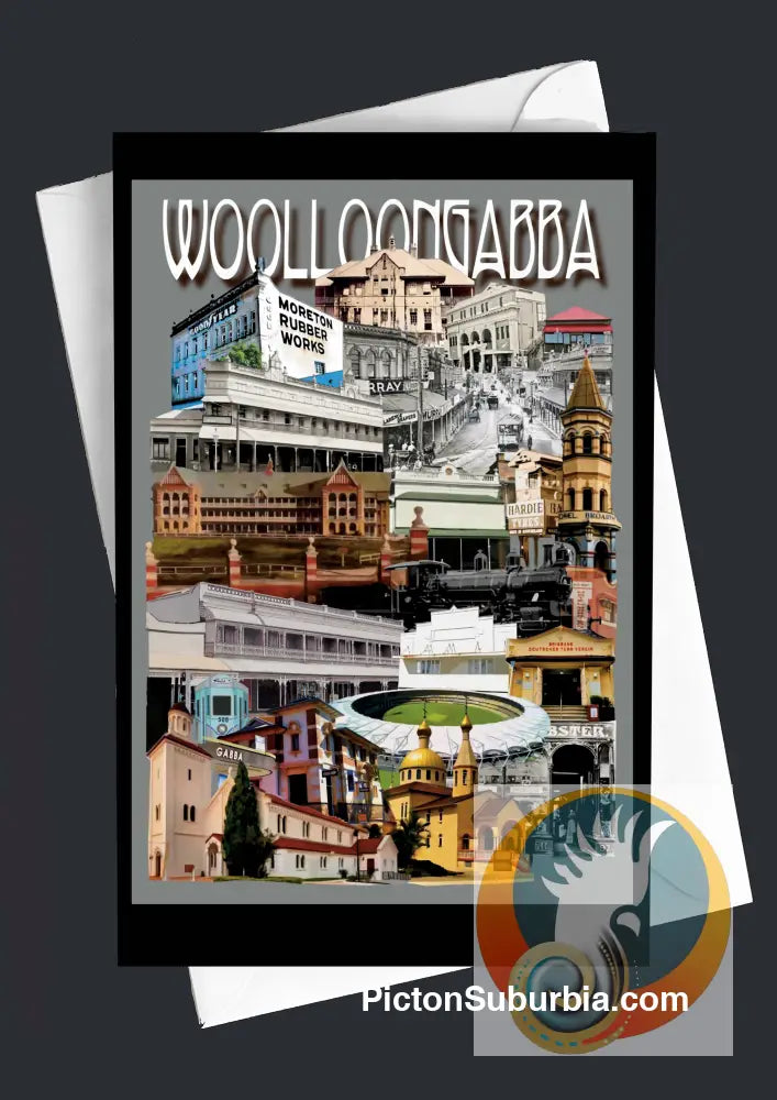 Woolloongabba Suburb - Greeting card Pack / Set of 5 - greeting Card