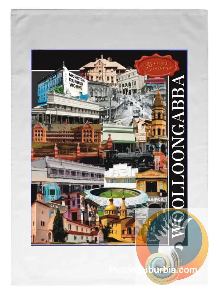 Woolloongabba: Suburban Tea Towel