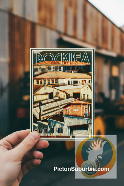 Rocklea: WW2 Munitions Buildings Postcard Pack / Set of 5 / A6 or A5 / Physical good