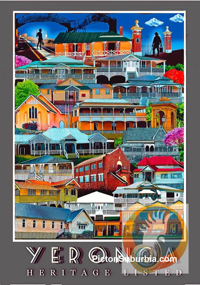 Yeronga Suburb ‘Grey’ Greeting card Pack / Set of 5 - greeting Card
