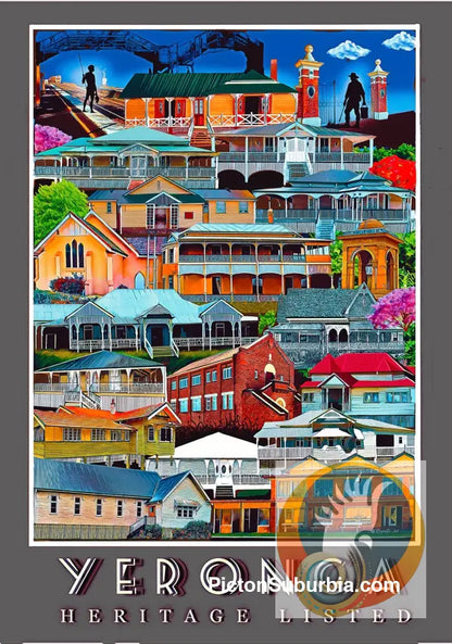 Yeronga Suburb ‘Grey’ Greeting card Pack / Set of 5 - greeting Card